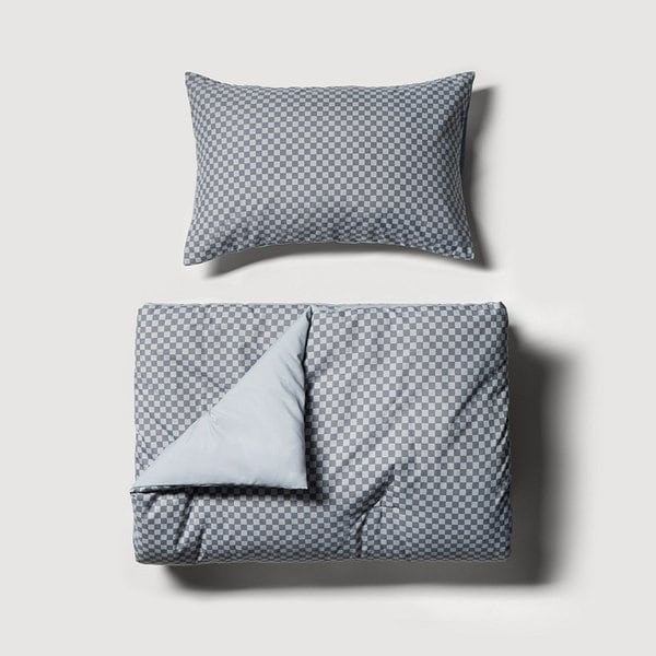 체커보드 차렵이불 베개커버 세트 SS 블루 J60N902150351