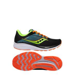 5033041 SAUCONY Mens Guide 14 Running Shoes In Future Black