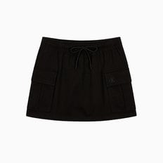 여성 아카이브 로고 프렌치테리 카고 스커트(47B268G)