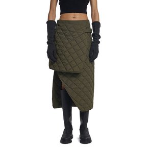 Detachable Quilted Skirt_Khaki