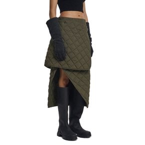 Detachable Quilted Skirt_Khaki