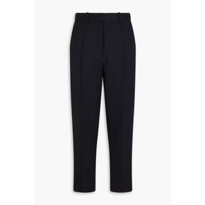 Cropped wool-twill tapered pants 블루 1647597352280193