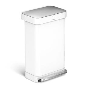 [Simplehuman]심플휴먼 레턴귤러 스탭캔_45L_화이트 / SPH-CW2027