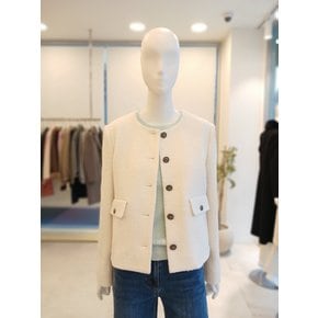 [여주점] [더 아이잗] 여성 플랩 포켓 트위드 재킷 (INAN0JK76)