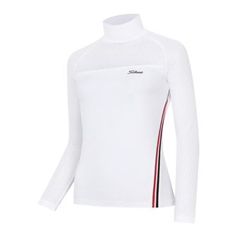 타이틀리스트 골프긴팔티 CQK TKTWT6108-01 MESH PERFORMANCE SHIRT W WHITE