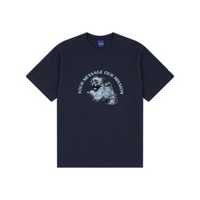 PUPPY STAMP TEE (NAVY)