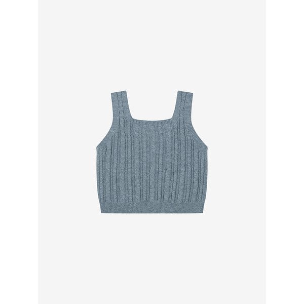 스퀘어넥 케이블 니트 뷔스티에 (VLVCH2926)