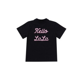 Hello LaLa New PK T-Shirts (헬로 라라 뉴 카라 티셔츠) [Black]