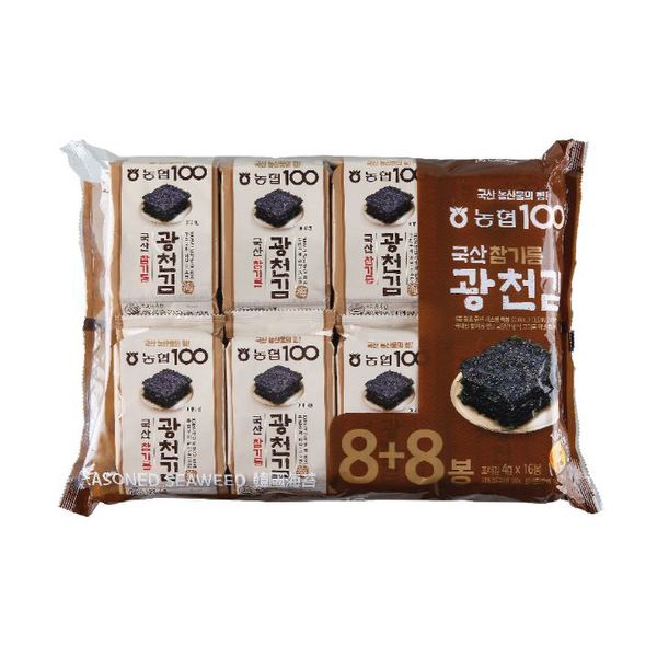 [농협] 100 국산참기름 광천김 4g*16봉