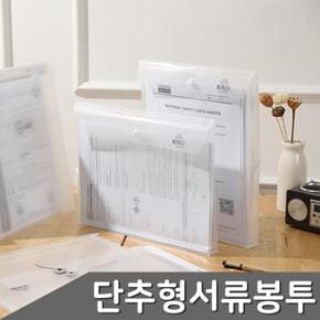 PP 단추형 서류봉투 투명 10개입 2종 택1 (S11054059)