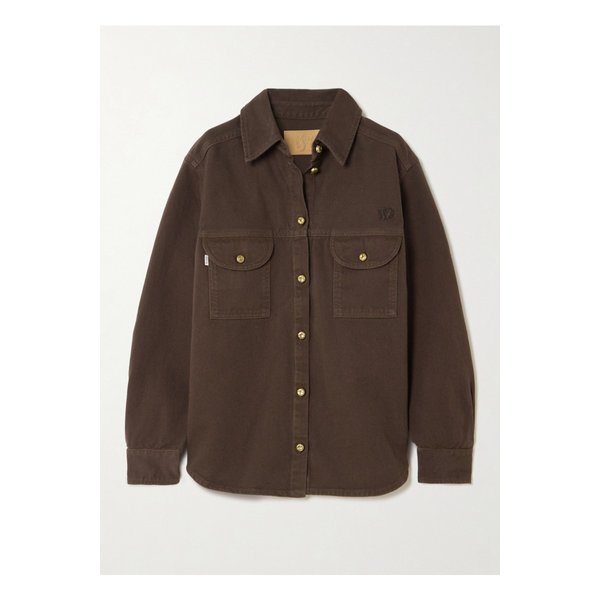 블레이즈밀라노 베르베르 자수 데님 셔츠 다크 브라운 46376663162879827