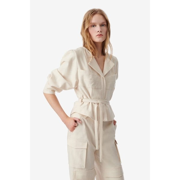 [여주점] [이로] 여성 PARISA 포켓 블라우스 IOSAS25104IVX