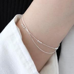 [Silver925] Layered ball bracelet (S6975602)