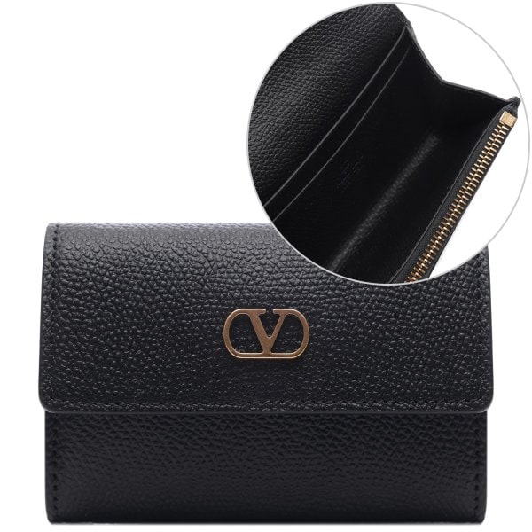 [부산점] 25FW 여성 브이로고 시그니처 폴딩 카드지갑 (7W2P0AS7 SNP 0NO 25F)