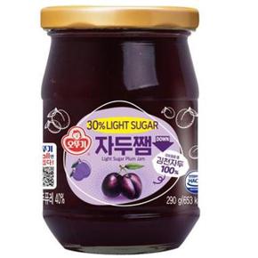 건강한 식재료 아이들간식 라이트 슈가  자두쨈 저당잼 290g