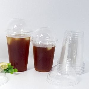 오너클랜 투명컵 아이스 커피컵 과일 뚜껑컵 세트 14온스 10P