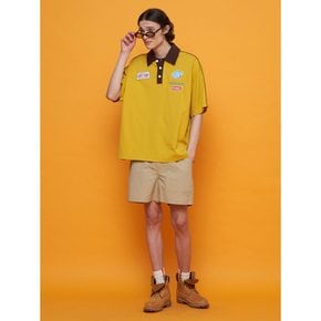 Car Wash TCollar TShirt  Mustard (MS4442A40G)