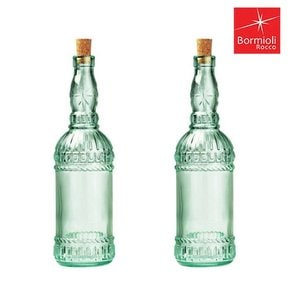 아시시 코르크 오일병 720ml 2P 유리 용기 시럽병 기름병 공병