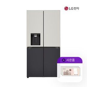 오브제냉장고 엘지 얼음정수기 820L 그레이블랙 W824MGB172S 월117000원 5년약정