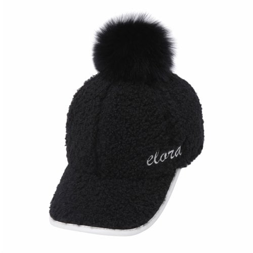 POMPOM FLEECE CAP_NURCW23411BKX