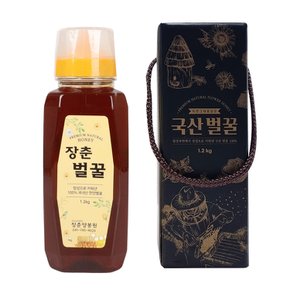 장춘양봉 국내산 천연 토종꿀 밤잡화꿀 선물세트 1.2kg