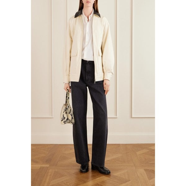 홀든 가죽 트리밍 코튼 트윌 재킷 46376663163034001