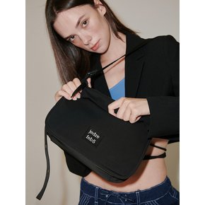 Slant medium shoulder bag_black