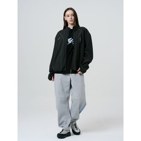 UNISEX 스트레이트 저지 팬츠_그레이