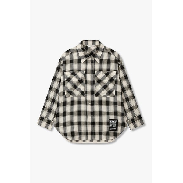 [부산점] 보브)) BASQUIAT 바스키아 체크 패턴 블라우스 (7126260181)