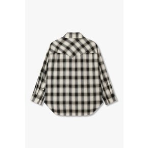 [부산점] 보브)) BASQUIAT 바스키아 체크 패턴 블라우스 (7126260181)