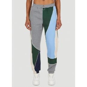 알루와리아 남성 Marcel Patchwork Track Pants Blue