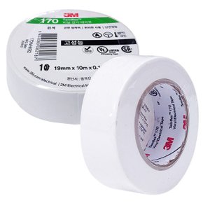 3M 170 고성능 전기테이프 흰색 19mm x 10M 낱개