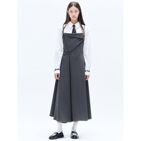 STRAP FLARE DRESS_GREY