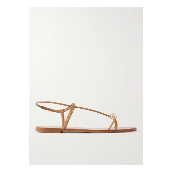 로플러 랜달 라라 장식 가죽 샌들 카멜 1647597357824517