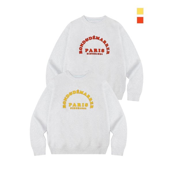 [남녀공용] PARIS 컬리지 그래픽 맨투맨