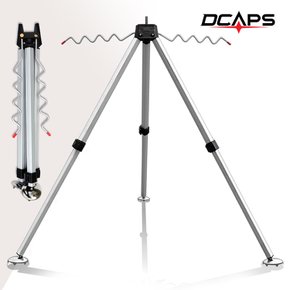 디캡스 오리발 삼각받침대 실버 원투받침대 낚시대거치대 낚시받침대