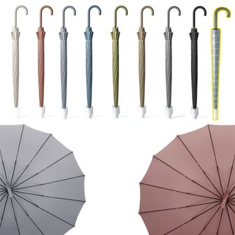 유니커블 파스텔 방수캡 커버 일체형 장우산 방수원단 우산 양우산 캡커버 튼튼한 장마 대형 고급 지팡이 초대형