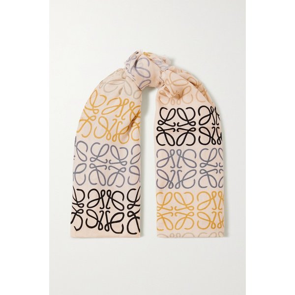 프린지 프린트 울 실크 캐시미어 혼방 스카프 22831760543008661