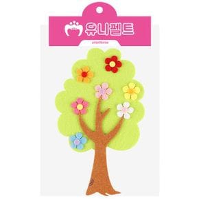 유니아트 펠트 꽃나무 신형 연두 X ( 2매입 )