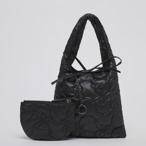 [EXCLUSIVE] Puffy tote bag(Dust black)_OVBAX24109BLK