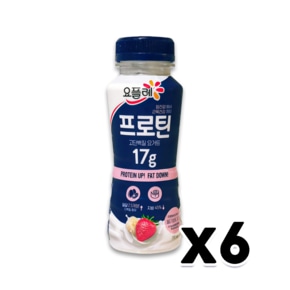 빙그레 요플레 프로틴맥스 딸기바나나 고단백질요거트 210ml x 6개