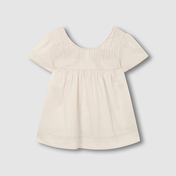 여 아일렛 반팔 파자마 셔츠 J206201081011