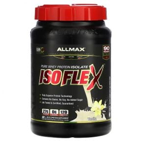 ALLMAX Isoflex 순수 분리 유청 단백질(WPI 이온 입자 필터) 바닐라 907g(2lbs)