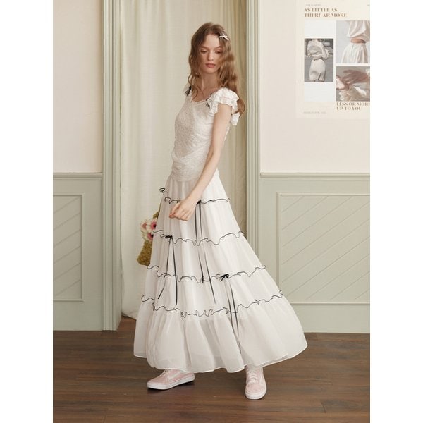 Cest_Line ribbon cake skirt