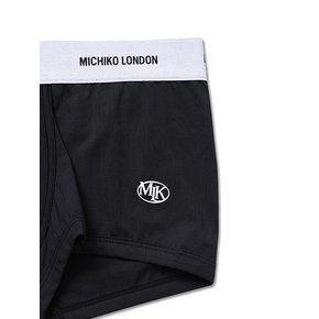 BASIC LOGO BOXER BRIEFS BLACK