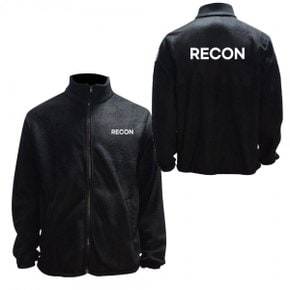 기모 겨울집업 후리스 집업 RECON 블랙