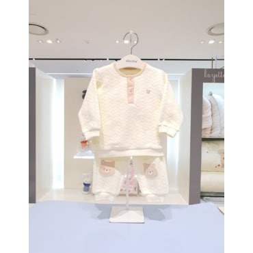 압소바 [압소바 임신출산선물]러빙 상하복 AY713005Q3(크림)
