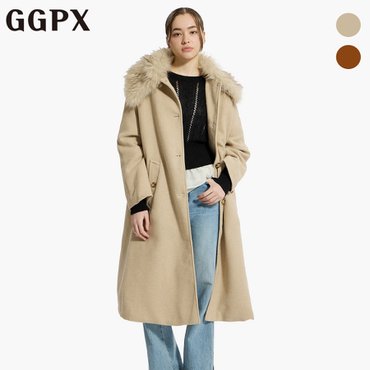 GGPX FUR 탈부착 롱코트 (GO9CT002F)