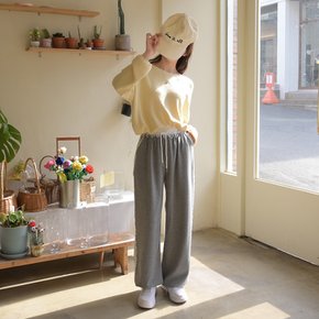 와이드 조거바지 투웨이 스트링 밴딩 레이스 트랙 팬츠 봄 가을