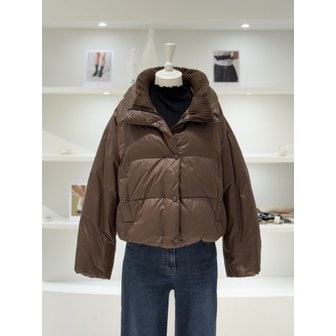 듀엘 [여주점] 여성 니트넥 루즈핏 다운 숏점퍼 (L254PSG037)